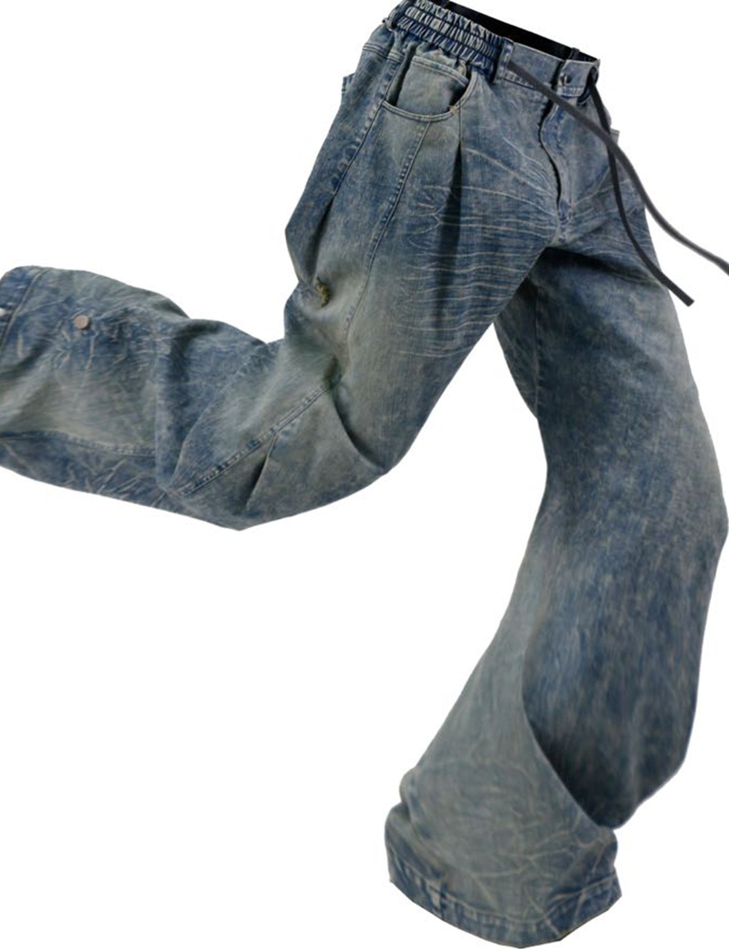 RE-CURVE — Washed Curved Jean