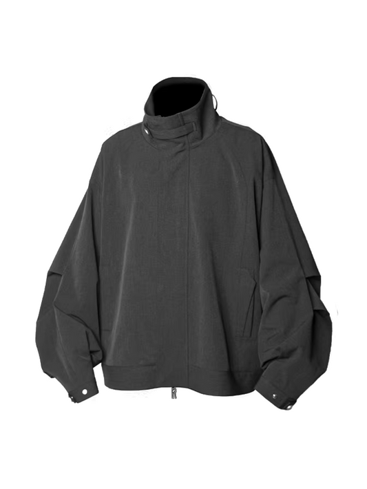 Sculpted High-Neck Jacket